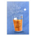 Wall Poster It's Always Tea Time - orange teacup with English text 125259