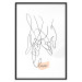 Poster Entangled Feeling - line art of holding hands and English text 125359 additionalThumb 15