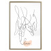 Poster Entangled Feeling - line art of holding hands and English text 125359 additionalThumb 20