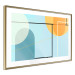 Poster Arranged Ocean - abstract colorful figures on a blue background 126559 additionalThumb 7