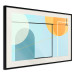 Poster Arranged Ocean - abstract colorful figures on a blue background 126559 additionalThumb 2