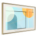 Poster Arranged Ocean - abstract colorful figures on a blue background 126559 additionalThumb 3