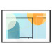 Poster Arranged Ocean - abstract colorful figures on a blue background 126559 additionalThumb 15