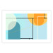 Poster Arranged Ocean - abstract colorful figures on a blue background 126559 additionalThumb 25
