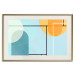 Poster Arranged Ocean - abstract colorful figures on a blue background 126559 additionalThumb 20