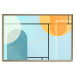 Poster Arranged Ocean - abstract colorful figures on a blue background 126559 additionalThumb 17
