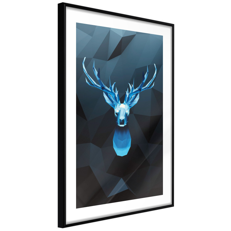 Wall Poster Icy Deer - deer head against abstract figures 126659 additionalImage 6