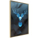 Wall Poster Icy Deer - deer head against abstract figures 126659 additionalThumb 12