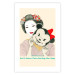 Poster Funny Geisha - portrait of a woman with a mouse mask in an oriental motif 126859 additionalThumb 19