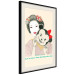 Poster Funny Geisha - portrait of a woman with a mouse mask in an oriental motif 126859 additionalThumb 2