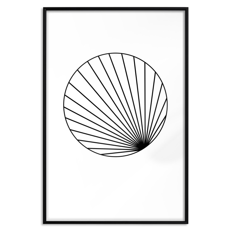 Wall Poster Abstract Circle - black line art of abstract circle on white background 127959 additionalImage 16