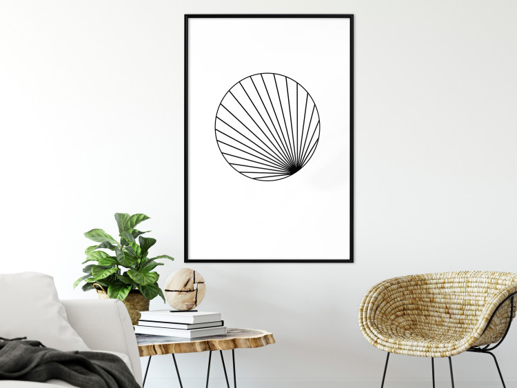 Wall Poster Abstract Circle - black line art of abstract circle on white background 127959 additionalImage 18