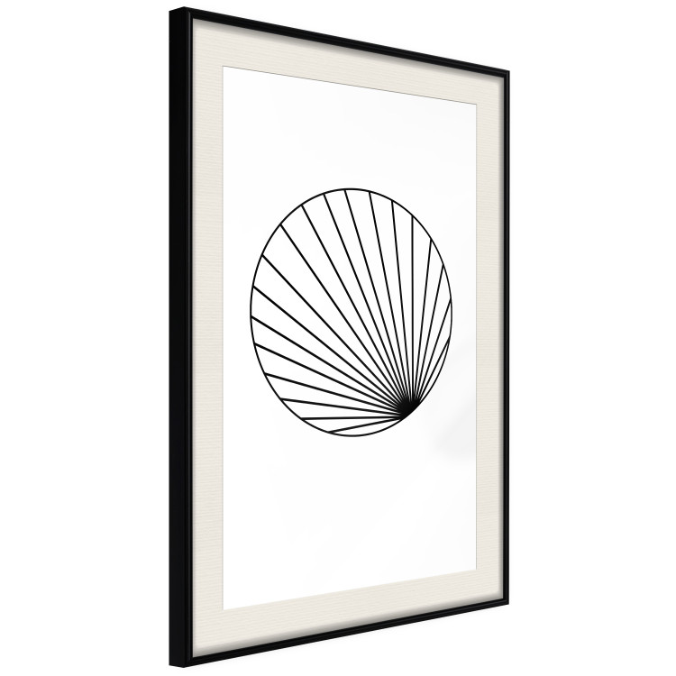 Wall Poster Abstract Circle - black line art of abstract circle on white background 127959 additionalImage 6