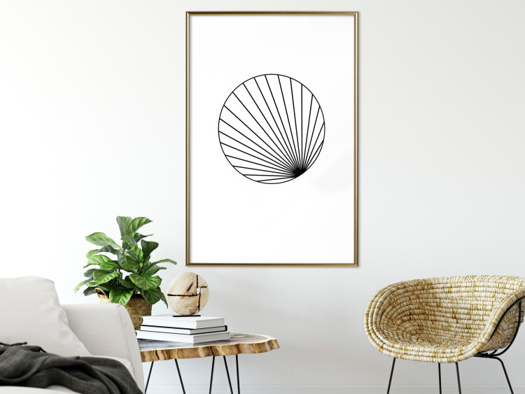 Wall Poster Abstract Circle - black line art of abstract circle on white background 127959 additionalImage 15