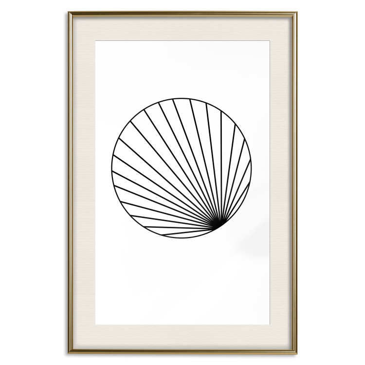 Wall Poster Abstract Circle - black line art of abstract circle on white background 127959 additionalImage 20