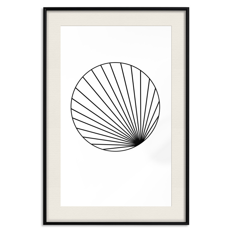 Wall Poster Abstract Circle - black line art of abstract circle on white background 127959 additionalImage 19