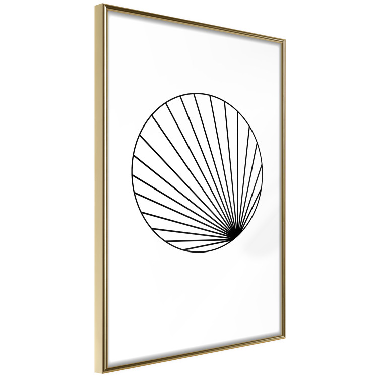 Wall Poster Abstract Circle - black line art of abstract circle on white background 127959 additionalImage 13
