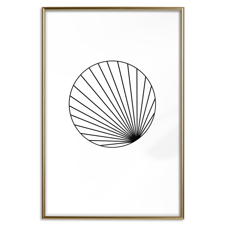Wall Poster Abstract Circle - black line art of abstract circle on white background 127959 additionalImage 14