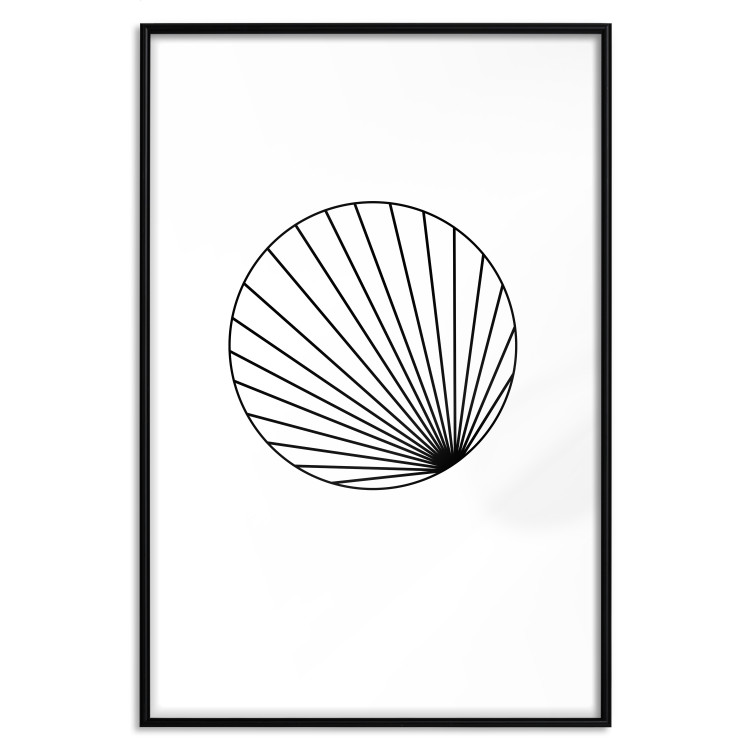 Wall Poster Abstract Circle - black line art of abstract circle on white background 127959 additionalImage 17