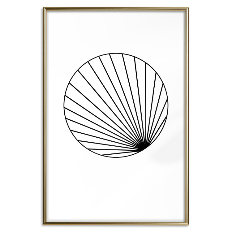 Wall Poster Abstract Circle - black line art of abstract circle on white background 127959 additionalImage 21