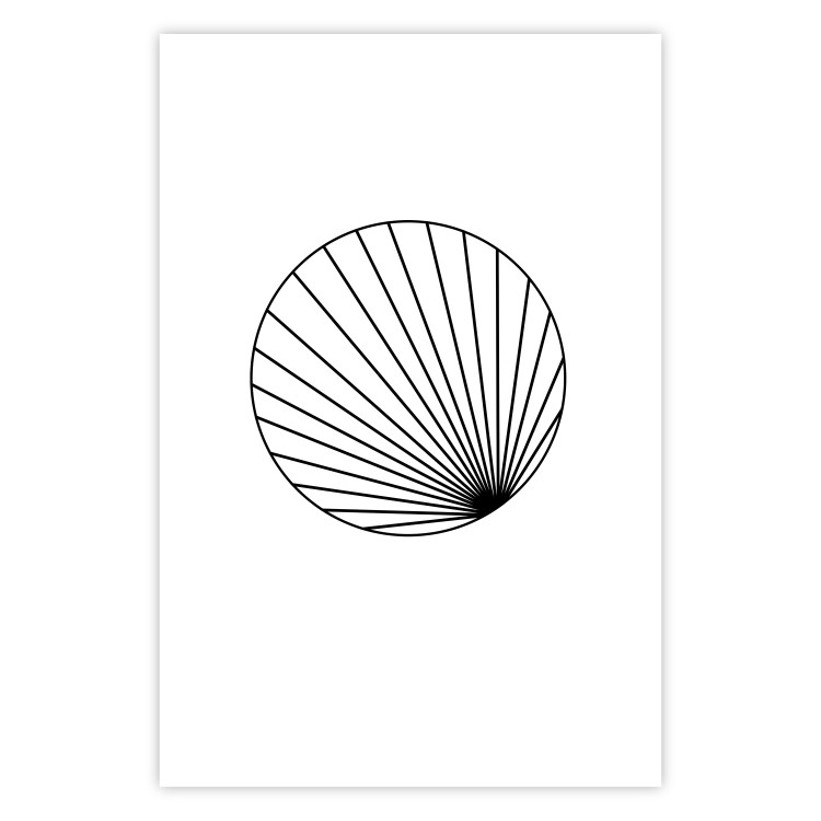 Wall Poster Abstract Circle - black line art of abstract circle on white background 127959 additionalImage 25