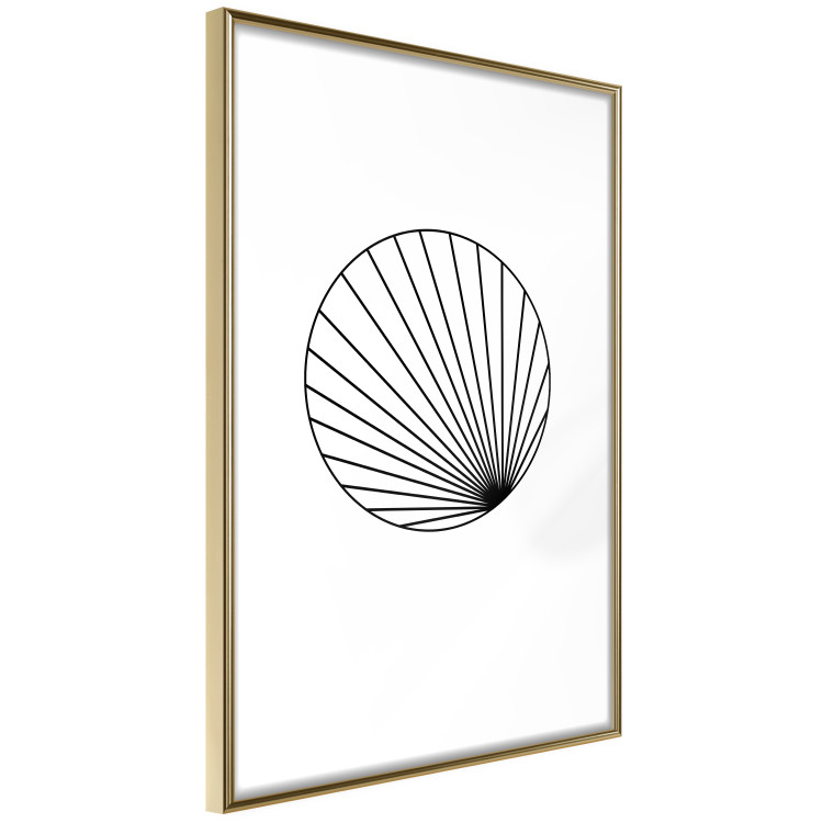 Wall Poster Abstract Circle - black line art of abstract circle on white background 127959 additionalImage 9