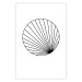 Wall Poster Abstract Circle - black line art of abstract circle on white background 127959