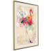 Wall Poster Watercolor Flamingo - cheerful colorful abstraction with vibrant bird 128859 additionalThumb 3