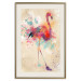 Wall Poster Watercolor Flamingo - cheerful colorful abstraction with vibrant bird 128859 additionalThumb 20