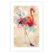 Wall Poster Watercolor Flamingo - cheerful colorful abstraction with vibrant bird 128859 additionalThumb 25