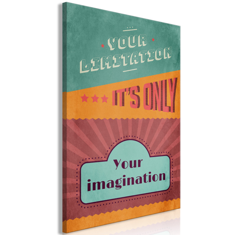 Canvas Your Limitation It's Only Your Imagination (1 Part) Vertical 129159 additionalImage 2