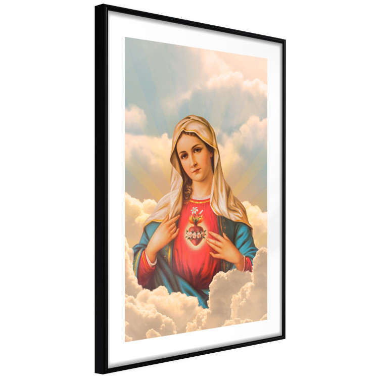 Poster Mary - sacred composition with the figure of a holy woman against a cloud backdrop 129359 additionalImage 8