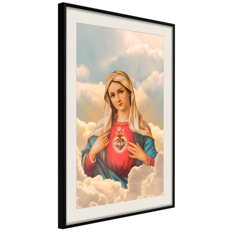 Poster Mary - sacred composition with the figure of a holy woman against a cloud backdrop 129359 additionalImage 2