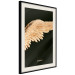 Poster Lightness of Being - wing with golden feathers on a black background 130459 additionalThumb 5