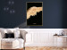 Poster Lightness of Being - wing with golden feathers on a black background 130459 additionalThumb 13