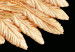 Poster Lightness of Being - wing with golden feathers on a black background 130459 additionalThumb 6