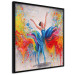 Poster Colorful Ballerina - woman in a colorful dress on a gray background 131459 additionalThumb 13
