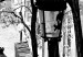 Canvas Print Montmartre (1-piece) Vertical - black and white sidewalks in Paris 132259 additionalThumb 4