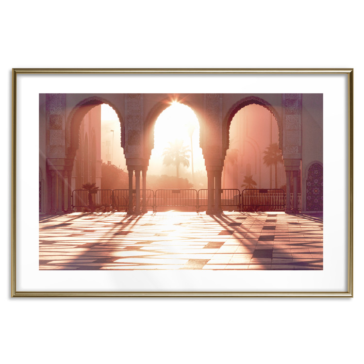 Poster Morning Sun - architecture against the backdrop of the setting sun in Morocco 134759 additionalImage 18