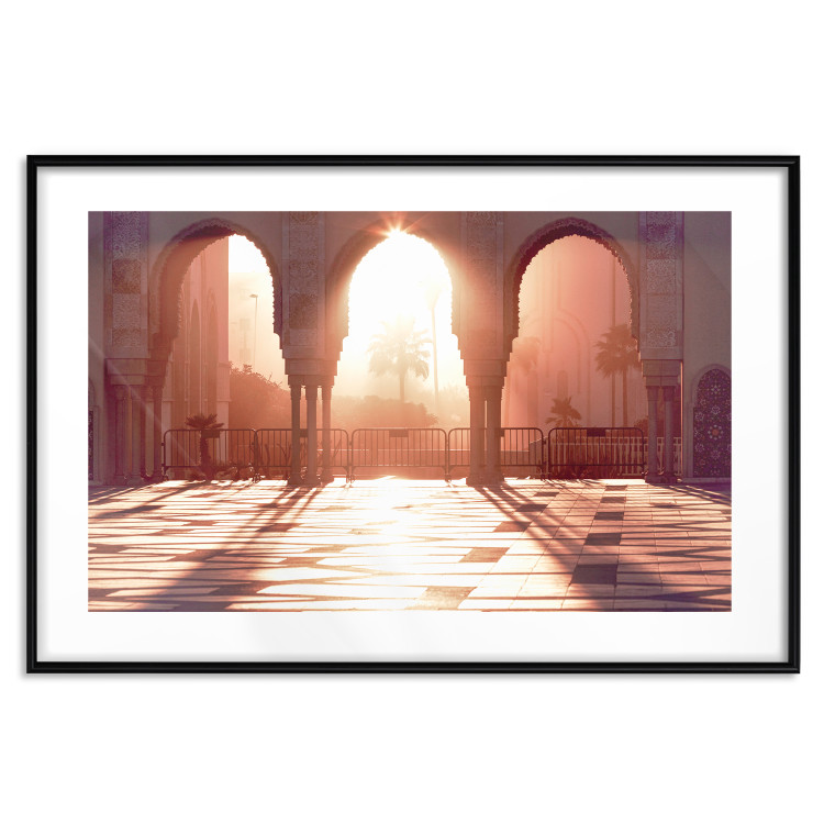 Poster Morning Sun - architecture against the backdrop of the setting sun in Morocco 134759 additionalImage 19