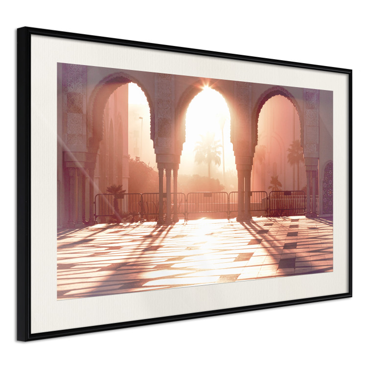 Poster Morning Sun - architecture against the backdrop of the setting sun in Morocco 134759 additionalImage 2