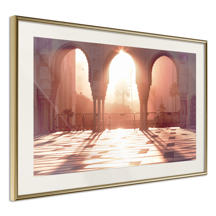 Poster Morning Sun - architecture against the backdrop of the setting sun in Morocco 134759 additionalImage 3