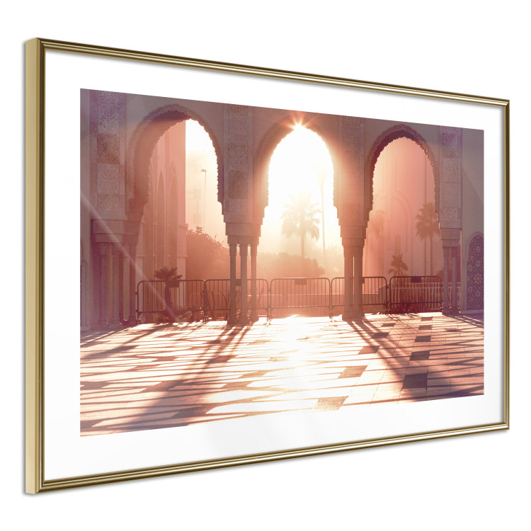 Poster Morning Sun - architecture against the backdrop of the setting sun in Morocco 134759 additionalImage 9