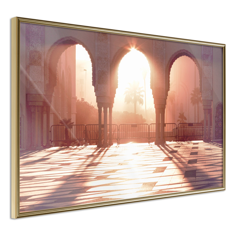 Poster Morning Sun - architecture against the backdrop of the setting sun in Morocco 134759 additionalImage 12