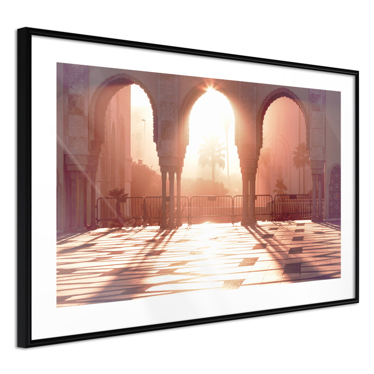 Poster Morning Sun - architecture against the backdrop of the setting sun in Morocco 134759 additionalImage 8