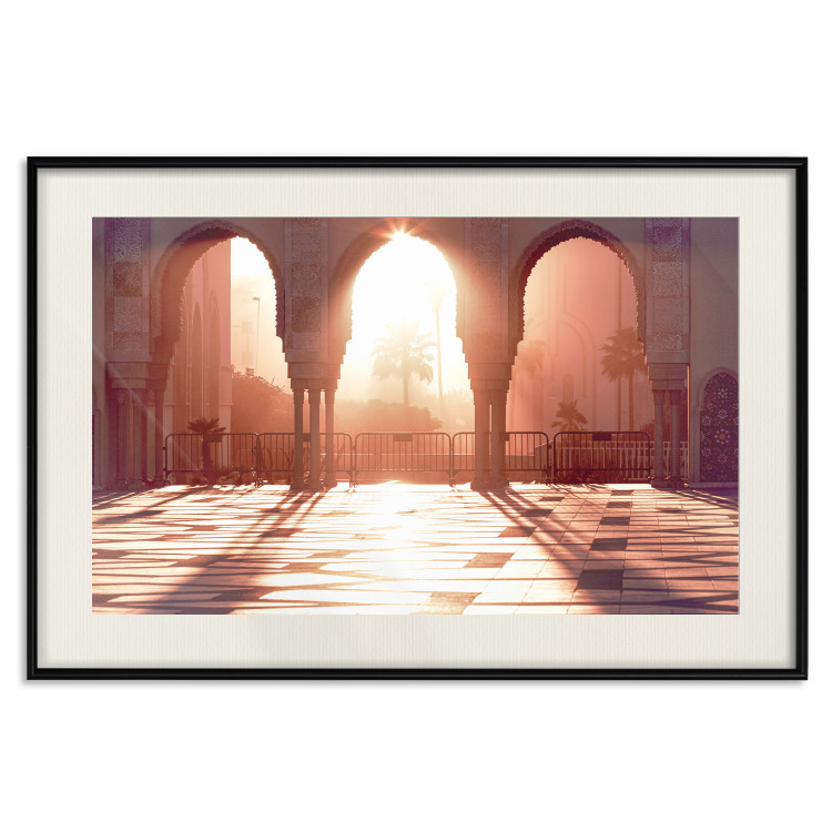Poster Morning Sun - architecture against the backdrop of the setting sun in Morocco 134759 additionalImage 26