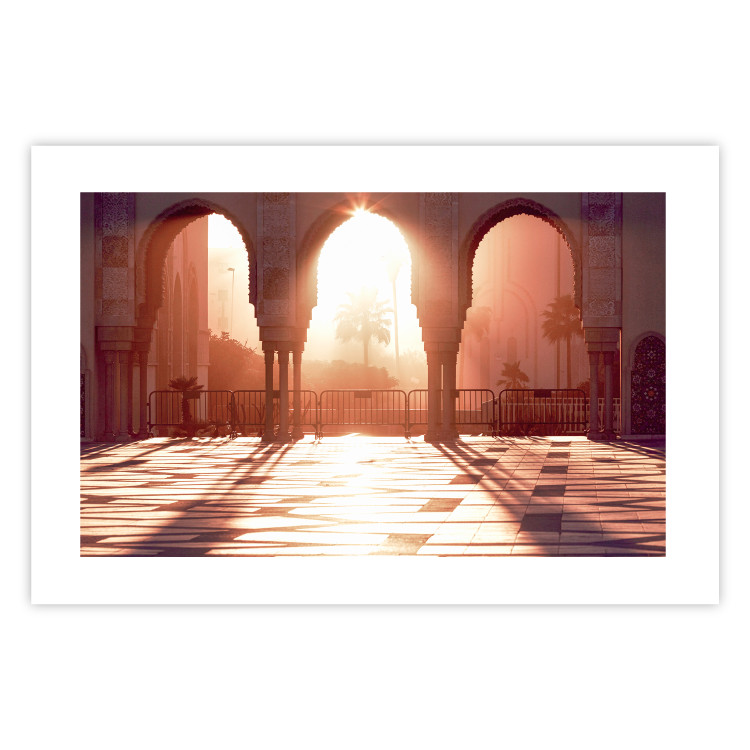 Poster Morning Sun - architecture against the backdrop of the setting sun in Morocco 134759 additionalImage 18