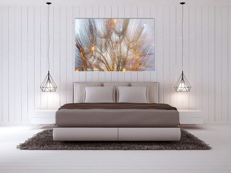 Canvas Art Print Soul (1-piece) Wide - abstract dandelion in glamour style 135159 additionalImage 3