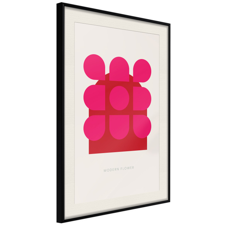 Poster Contemporary Flower - English texts and abstract red figure 135659 additionalImage 3