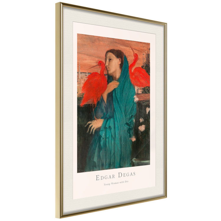 Poster Young Woman with Ibises - text and portrait of a woman covered in fabric 137859 additionalImage 6